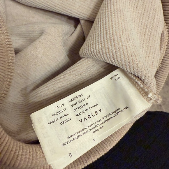 VARLEY OTTOMAN HALF ZIP PULLOVER SMALL - Picture 8 of 8